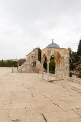 The Dome  of Yusuf built by Salah ad-Din at the end of the 12th century on the Temple Mount in the Old Town of Jerusalem in Israel