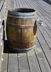 Fototapeta premium old wooden barrel
