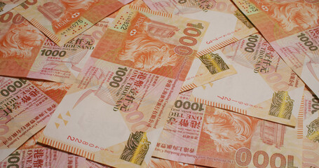 Hong Kong thousand dollar paper banknote