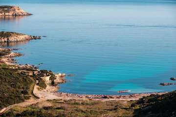 Coast of Revellata in Balagne region of Corsica