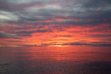 Obraz premium sunset over the sea