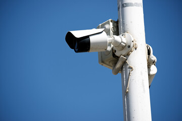 Naklejka na ściany i meble Surveillance camera view
