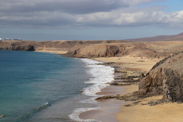 Plage de Papagayo Playa Blanca Lanzarote Canaries Espagne