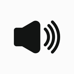 Speaker icon. Sound symbol. Volume icon.