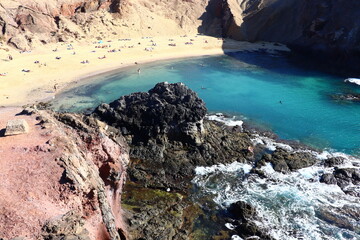 Plage de Papagayo Playa Blanca Lanzarote Canaries Espagne