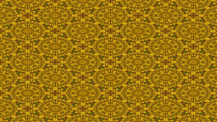 Green and yellow geometric pattern