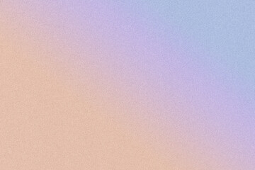 Digital noise gradient. Nostalgia, vintage, retro 60s, 70s, 80s style. Abstract lo-fi background. Grain texture. Wallpaper, template, print. Minimal, minimalist. Orange, pink, blue, purple beige color