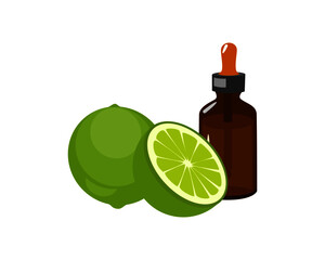 lemon essential oil with lemon