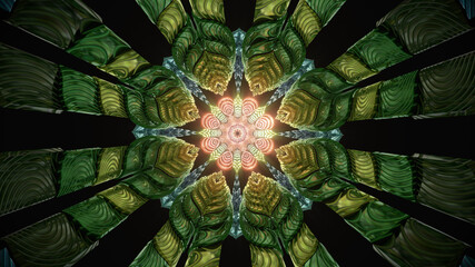 New age mandala 3D loop seamless vj trippy color digital age energy wallpaper background illustration trippy beautiful mandala colors bright calm oriental ornaments