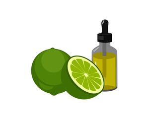 bottles of lime oil