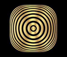 Abstract Gold luxurious color vector square halftone background. Gradient retro line pattern design, golden graphic, Modern decoration for websites, posters, banners, template EPS10 vector