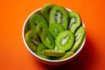 kiwi fruit in a bowl