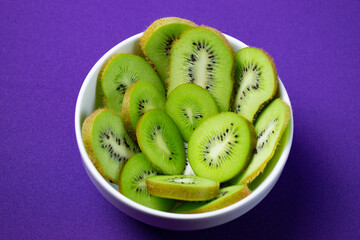 kiwi fruit on a plate