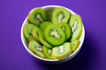 kiwi fruit in a bowl