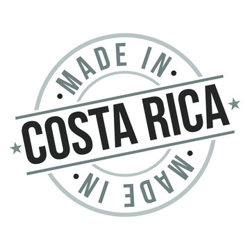 Made in Costa Rica Quality Original Stamp Design Vector Art. Seal National Product badge vector.