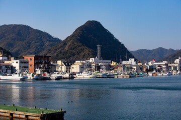 Fototapeta premium 海辺の町