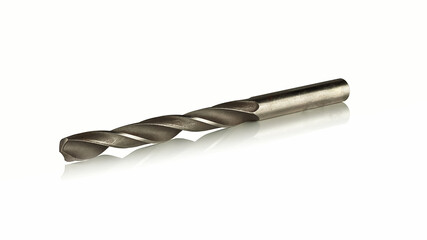 Drill bit on white background