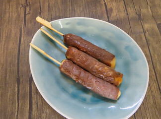 Brochettes boeuf fromage