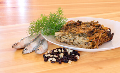 sicilian pasta with sardines - pasta siciliana con le sarde