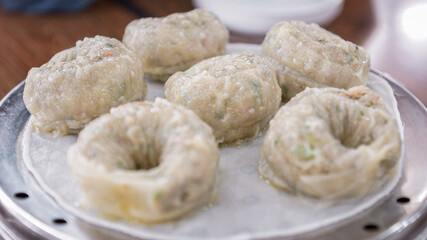mandu(dumpling) on a plate