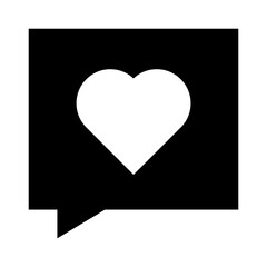 
A heart like denoting feedback, linear icon 

