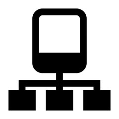 
An icon of cellular network outline design 

