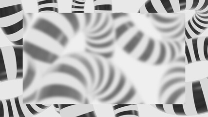 Bright modern abstract retro background with multicolored simple moving geometric shapes on the background. 