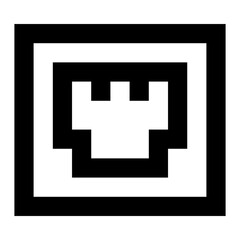 Obraz premium An ethernet port linear editable icon