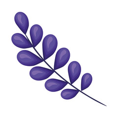 purple leaves icon