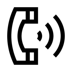 
A voice call linear editable icon 

