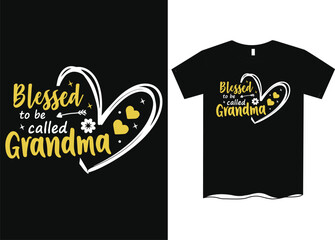 Blessed to Be Grandma T-Shirt Design
