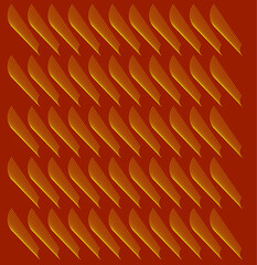 Abstract yellow and light brown pattern on brown background