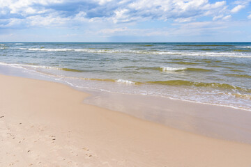 Coast of Baltic sea as summer background