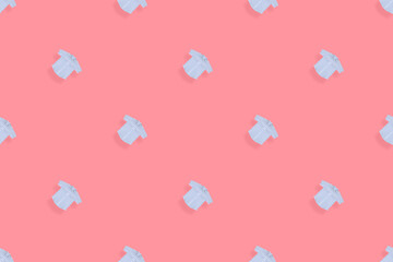 Short sleeve shirts seamless pattern. Bright background from a shirt. 