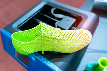 3d printed shoe figure close-up