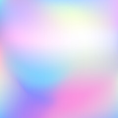 Holographic gradient background. Abstract Blurred mint purple white backdrop. Vector illustration for your graphic design, banner, poster