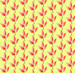 Abstract pattern having flowers with light color background