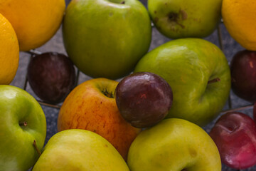 different fresh fruits for healthy food