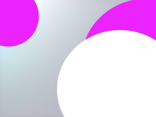 abstract colorful silver gray background with pink fuchsia hue and white circles