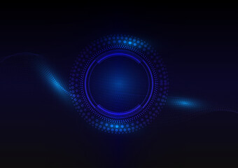Abstract hi-tech background. Future technology digital curve net network system communication innovation vector illustration.