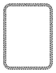 Vector empty page coronavirus mosaic icon combined for pharmacy projects. Empty page mosaic is created with little coronavirus viral parts.