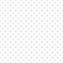 Fototapeta premium Flower geometric pattern. Seamless vector background. White and gray ornament.