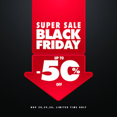 BLACK FRIDAY DISCOUNT SALES BADGE