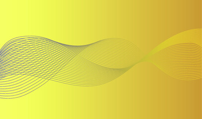 Abstract background curves on yellow background. Background for website website design 