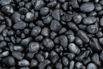 black and Grey smooth rocks