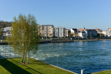 La Seine, écluse, Ablon sur Seine, Val de Marne, 94480