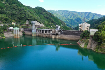 Fototapeta na wymiar 高知県仁淀川町　大渡ダムの風景