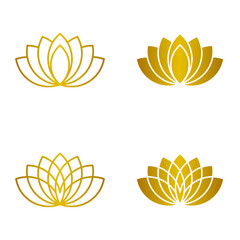 luxury lotus logo tamplate