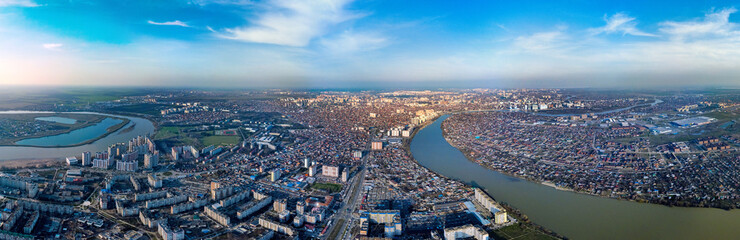 the area of Minskaya street and Alma-Atinskaya street of the city of Krasnodar on the bank of the...