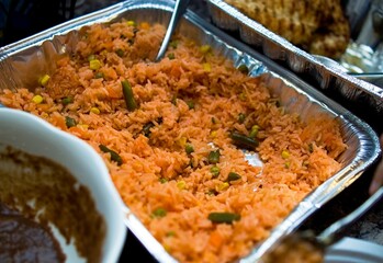 Spanish Rice being served